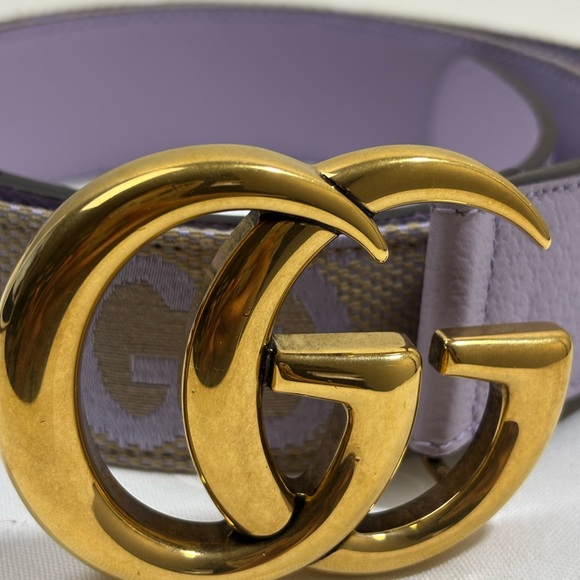 Gucci Women Size Marmont Jumbo GG Canvas Wide Belt - Picture 4 of 8